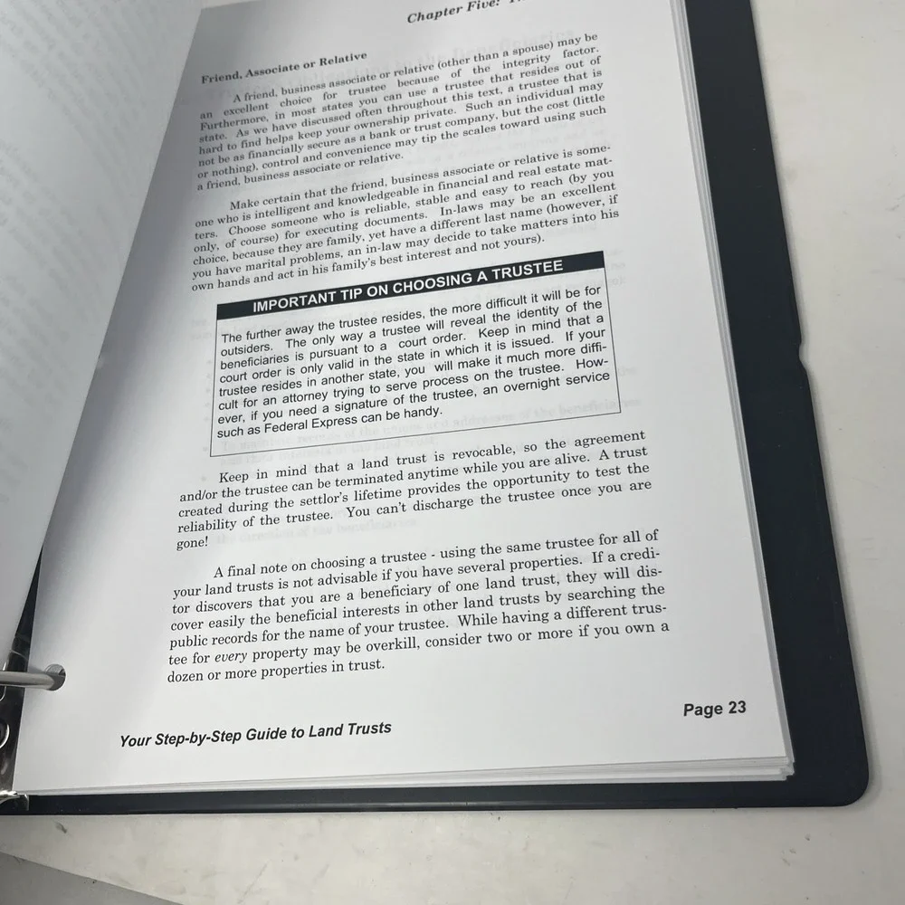 Wealth Protection Library William Bronchick Volume 3: Step Guide Land Trust Book